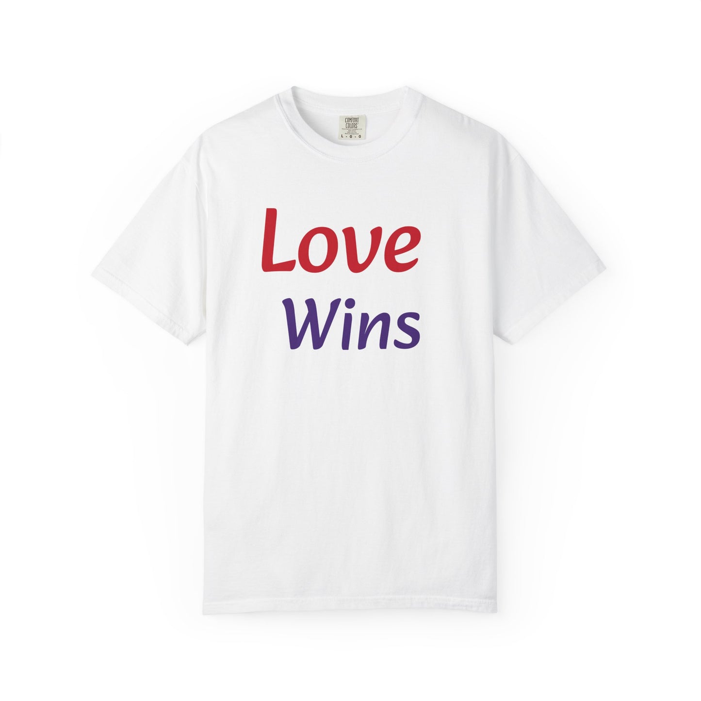 Unisex Garment-Dyed T-shirt (Love Wins)