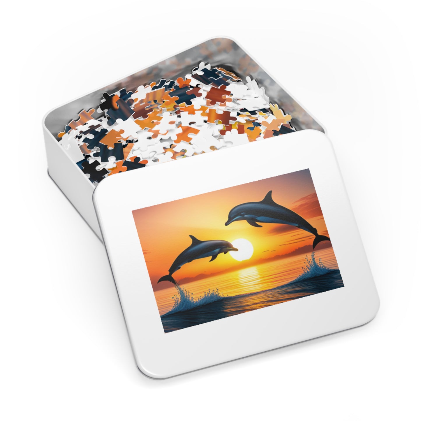 Jigsaw Puzzle (30, 110, 252, 500,1000-Piece) (Dolphins)