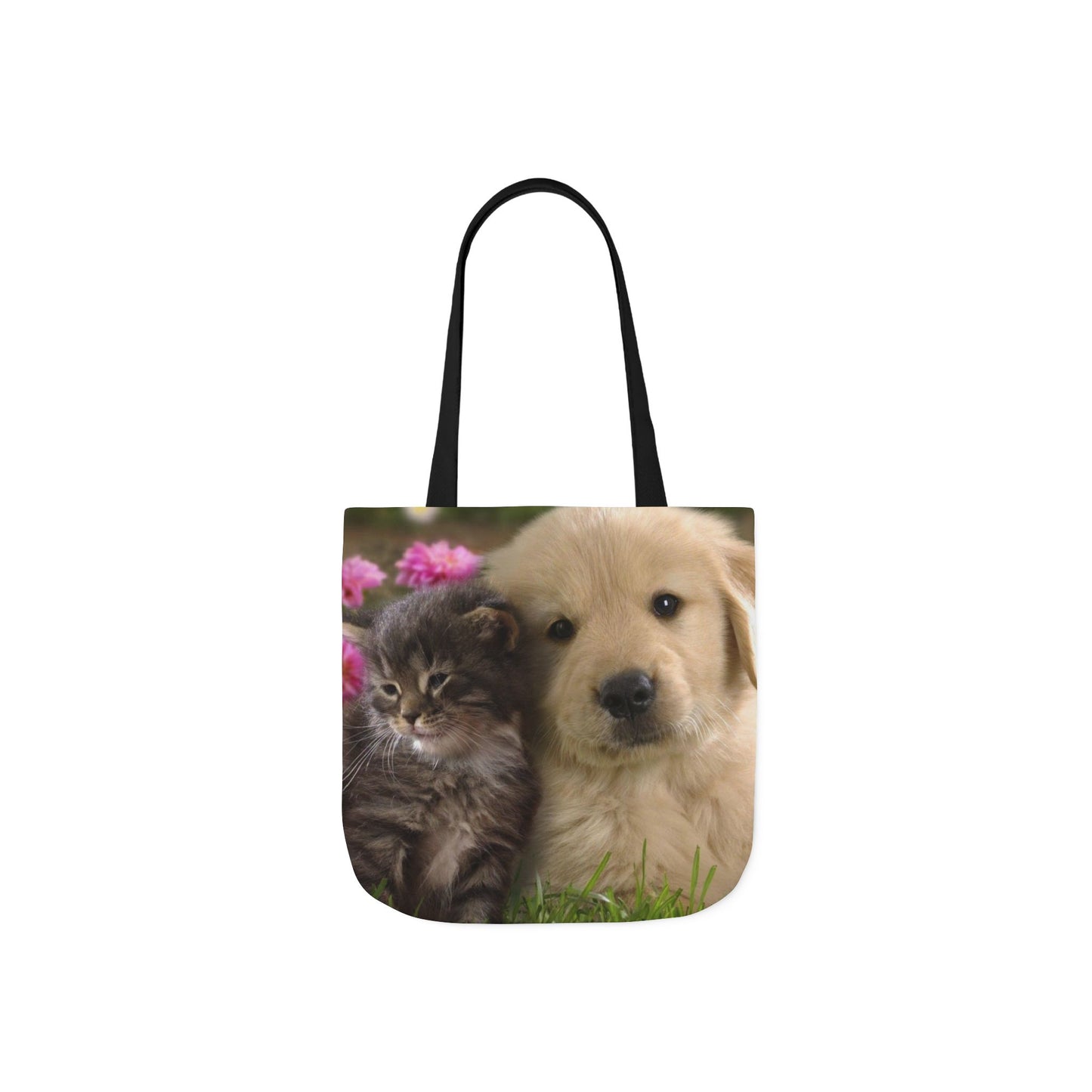Canvas Tote Bag, 5-Color Straps (Dog/Cat)