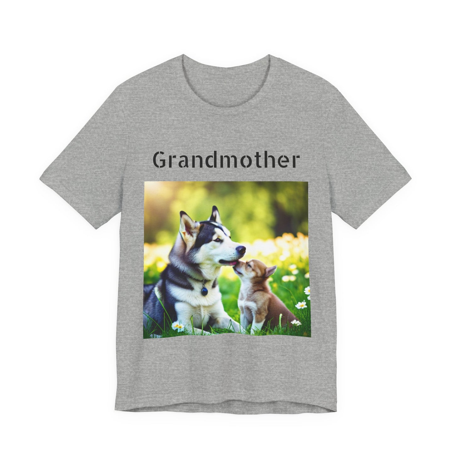 Unisex Jersey Short Sleeve Tee (Grandmother Dog/pup)