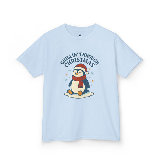Chillin’ Through Christmas Penguin Kids Tee