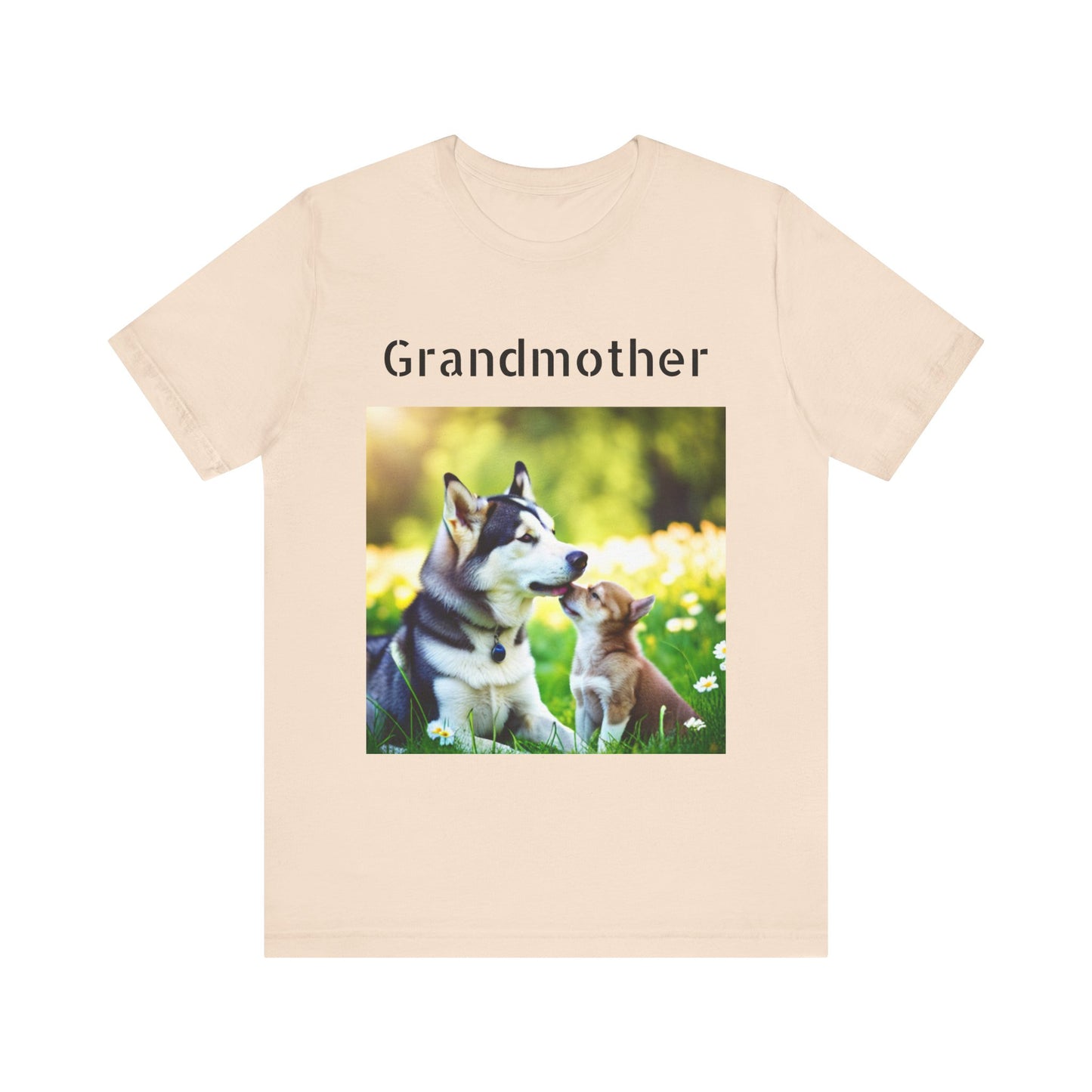 Unisex Jersey Short Sleeve Tee (Grandmother Dog/pup)