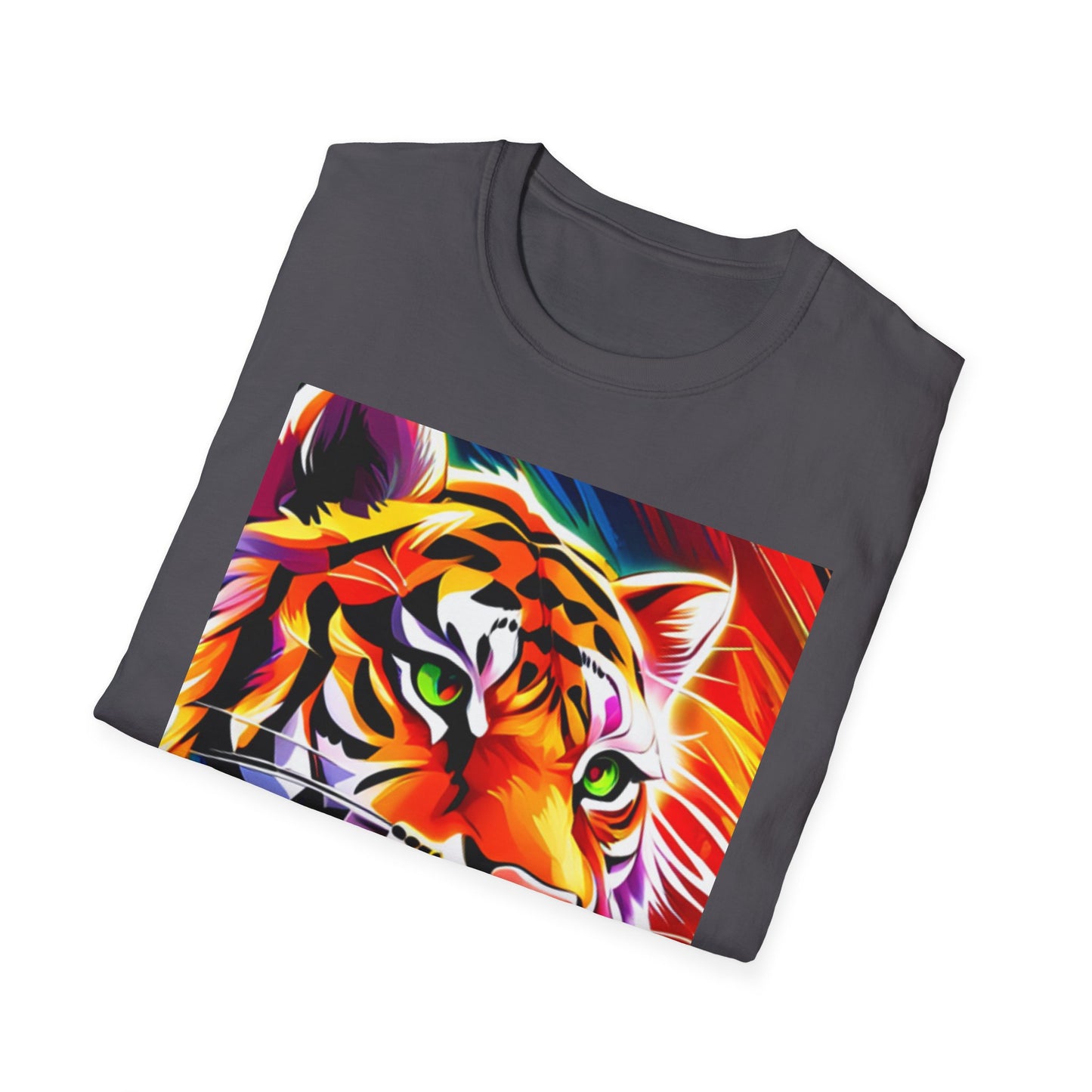 Unisex Softstyle T-Shirt (Tiger Colorful)