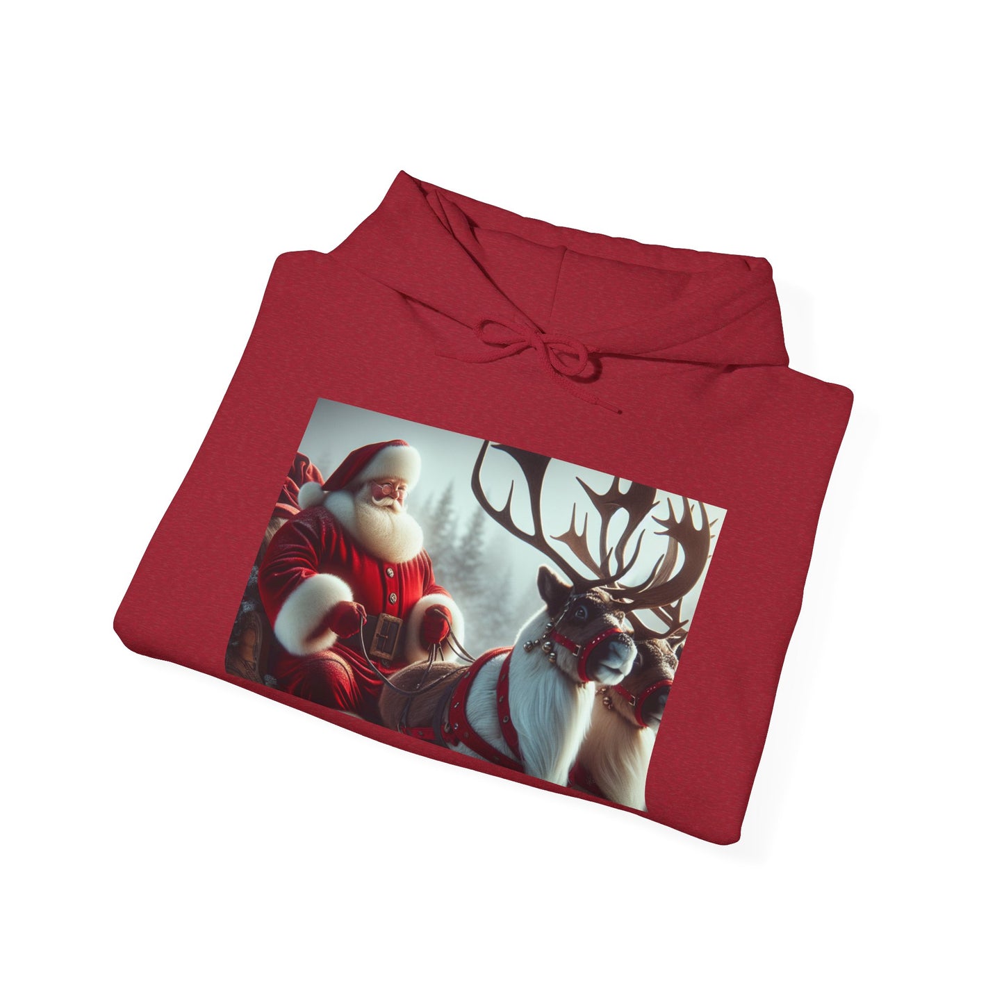 Unisex Heavy Blend™ Hooded Sweatshirt (Santa/Reindeer)