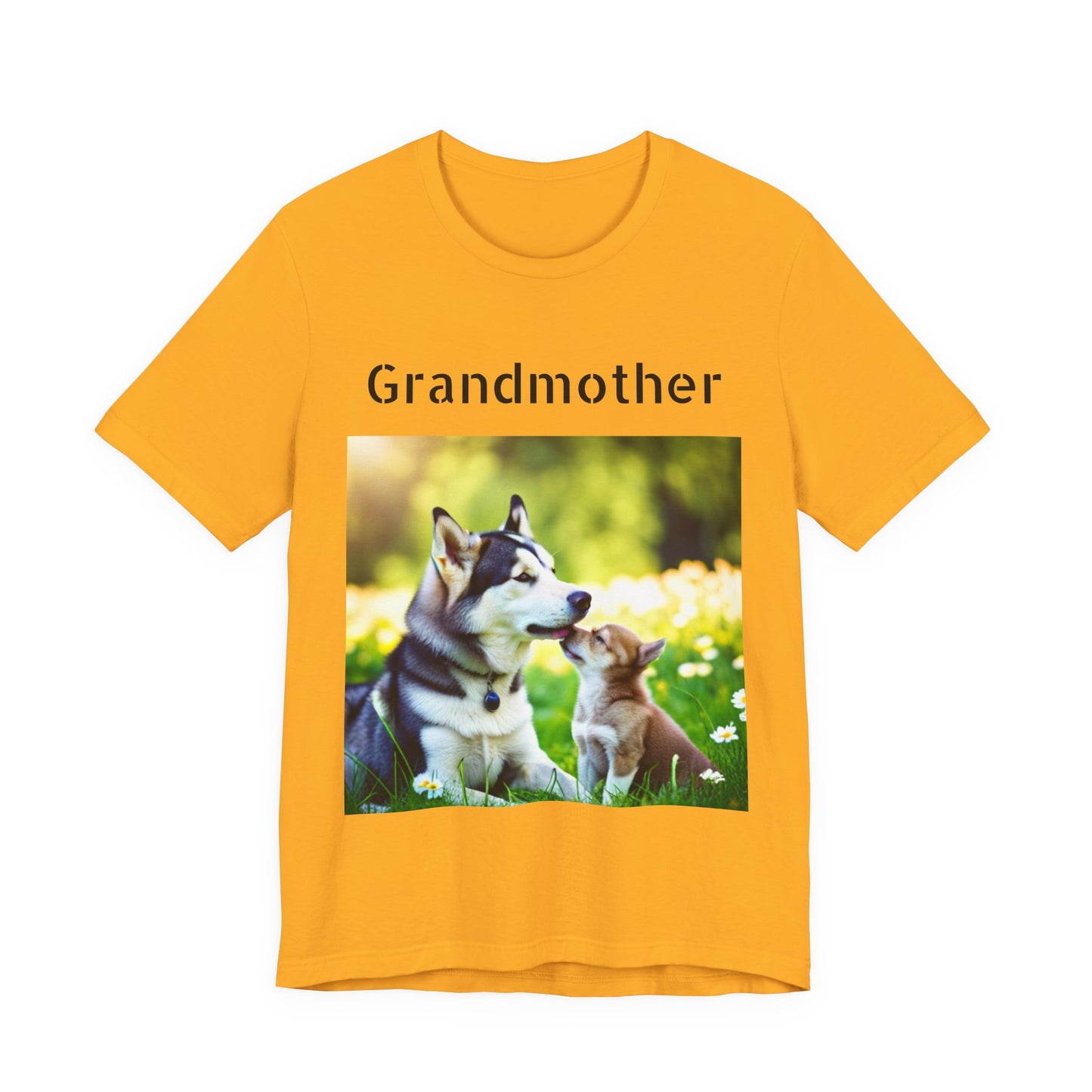 Unisex Jersey Short Sleeve Tee (Grandmother Dog/pup)