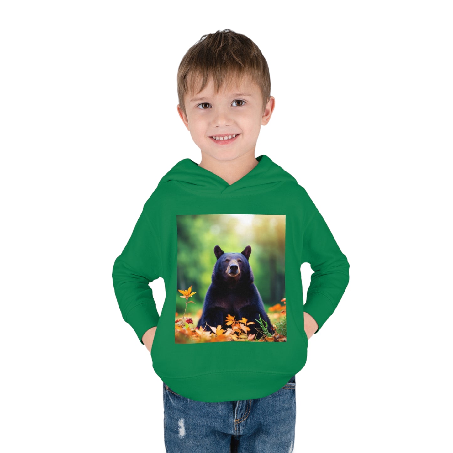 Toddler Pullover Fleece Hoodie (Bear)