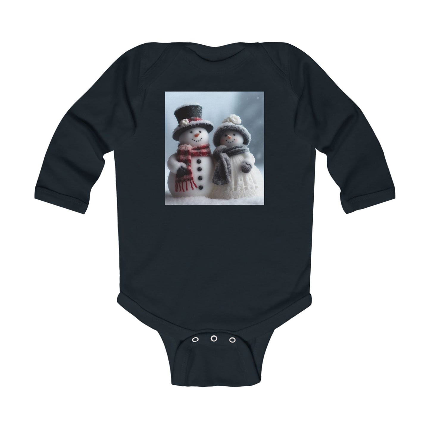 Infant Long Sleeve Bodysuit (Snow People)