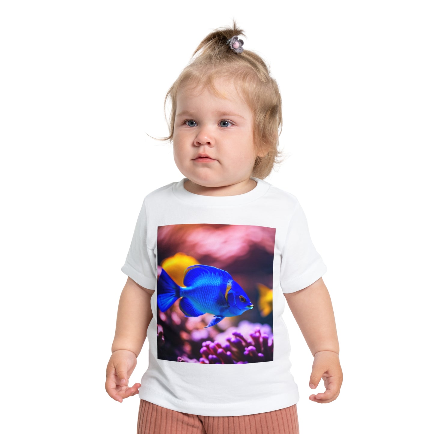 Baby Short Sleeve T-Shirt (Blue Fish)
