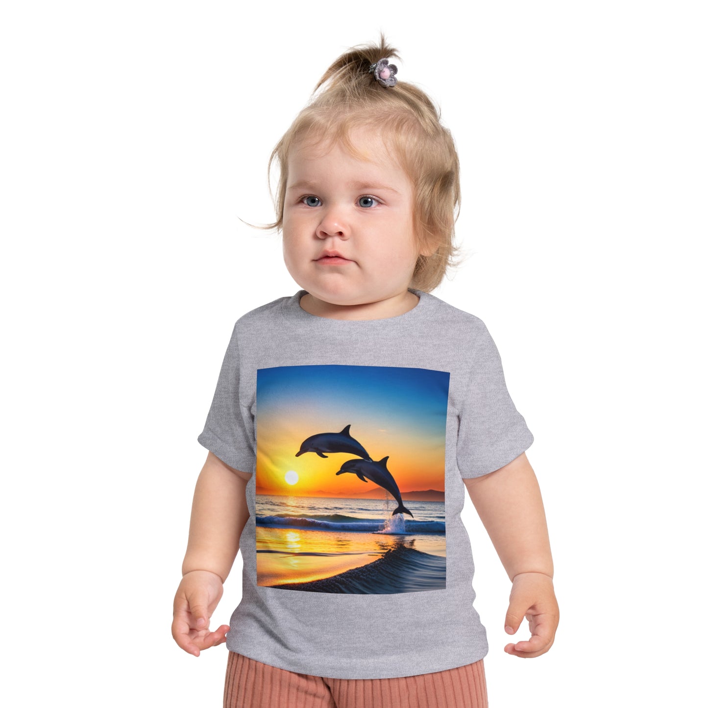 Baby Short Sleeve T-Shirt (Dolphins)