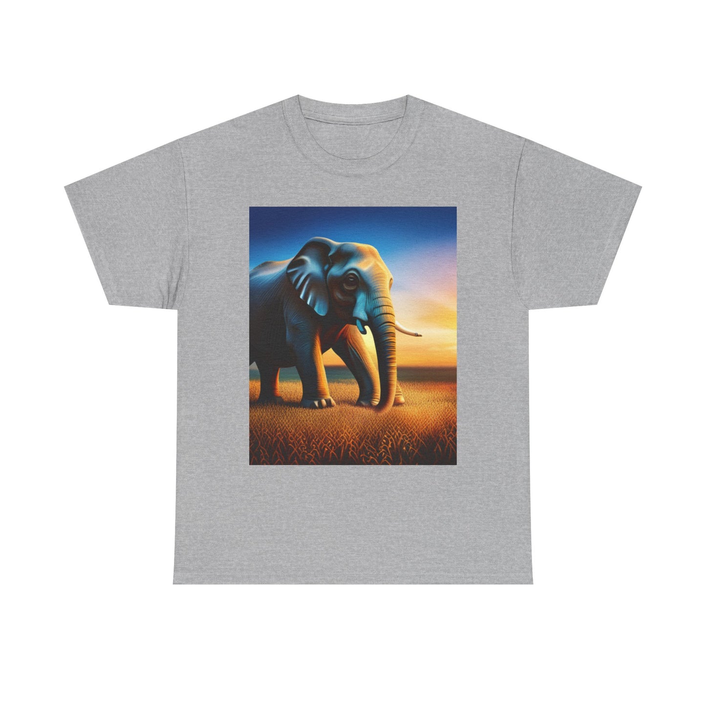 Unisex Heavy Cotton Tee (Elephant)