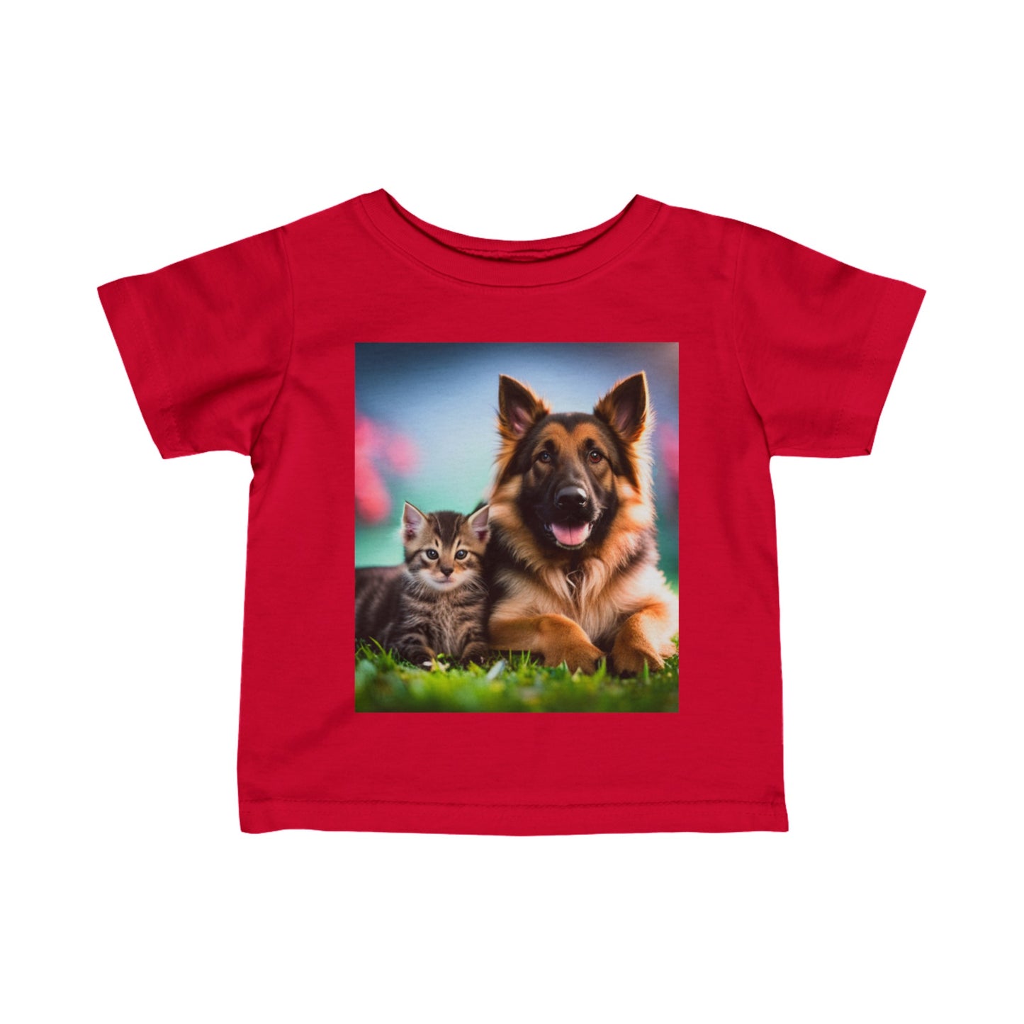 Infant Fine Jersey Tee (German Shephard)