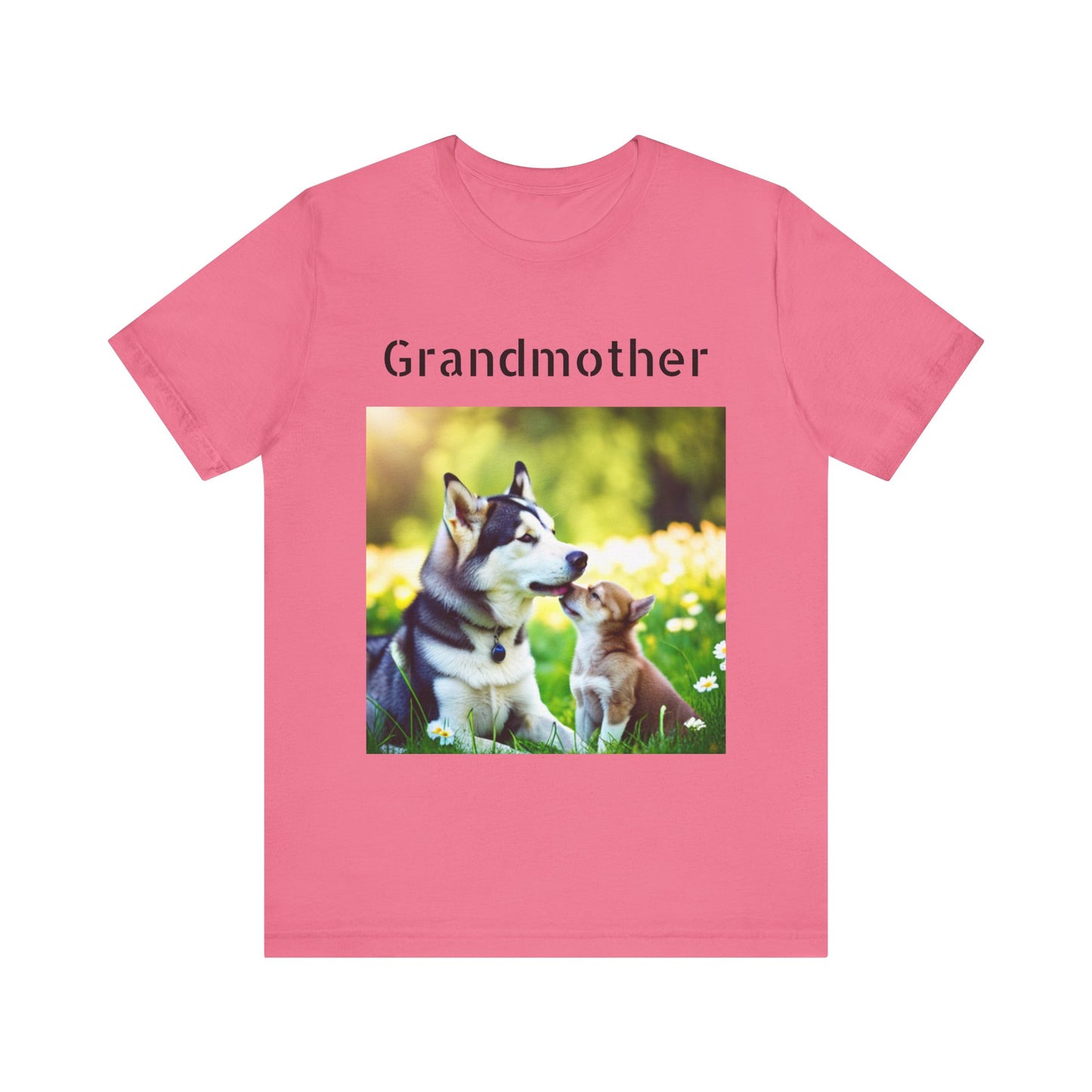 Unisex Jersey Short Sleeve Tee (Grandmother Dog/pup)