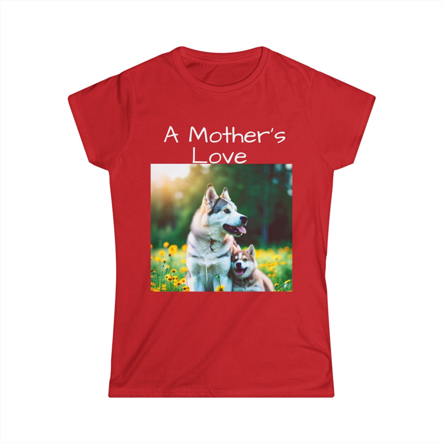 Women's Softstyle Tee (Mother Dog/pup)