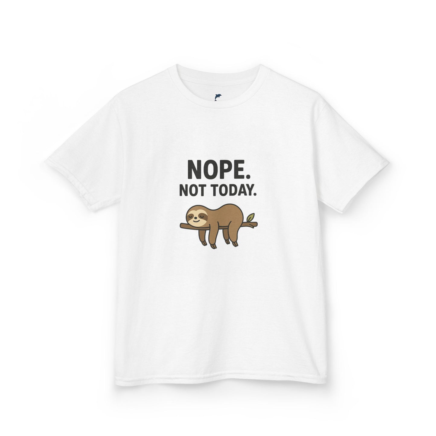 Nope. Not Today.  Sloth Heavy tee for kids 🦥