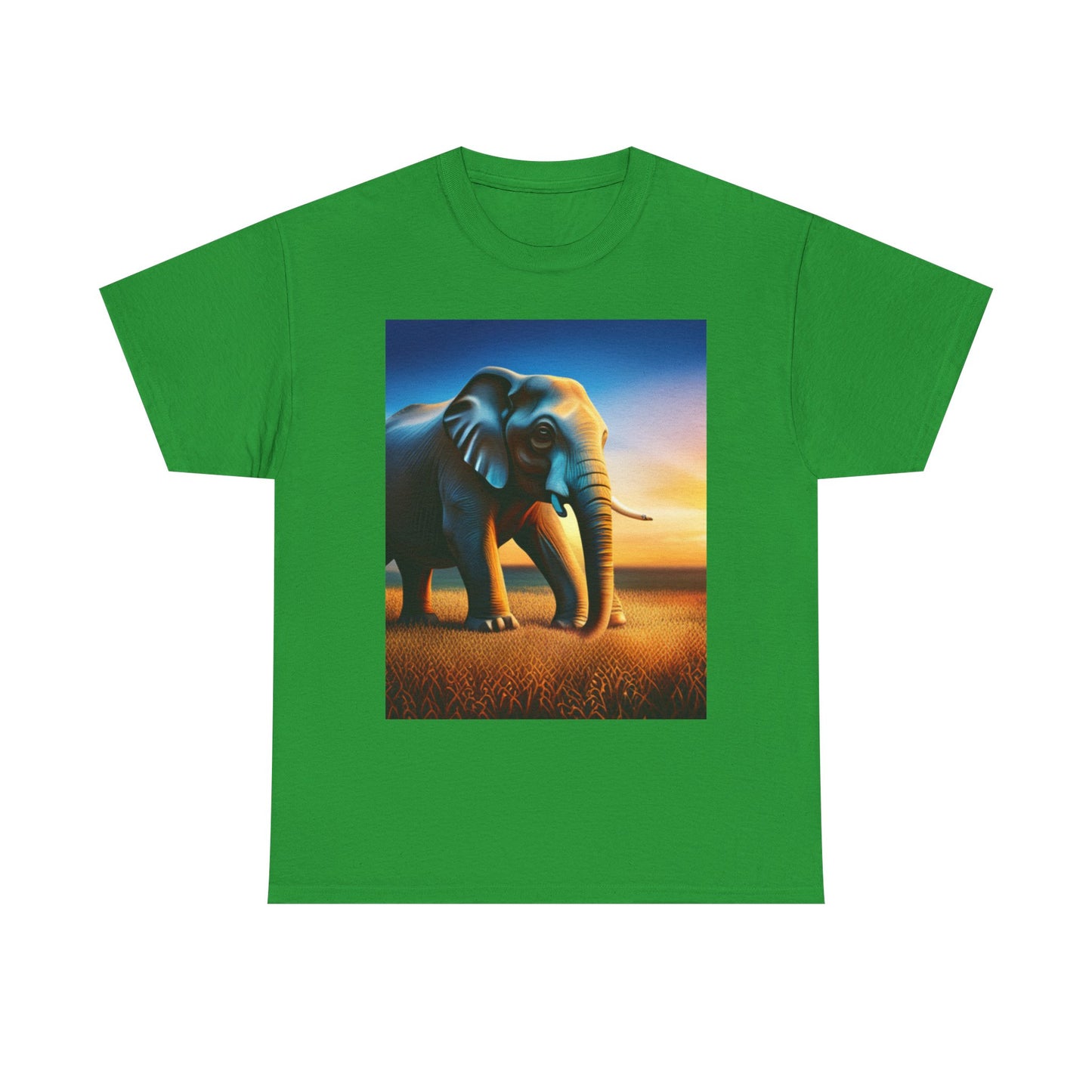 Unisex Heavy Cotton Tee (Elephant)