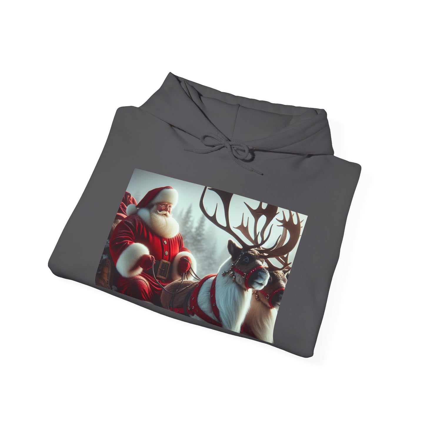 Unisex Heavy Blend™ Hooded Sweatshirt (Santa/Reindeer)