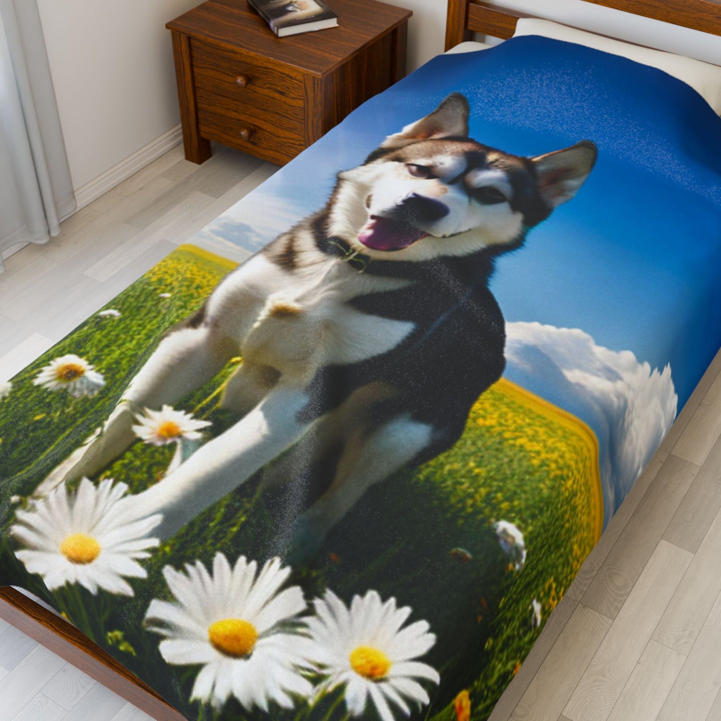 Velveteen Plush Blanket (Husky)