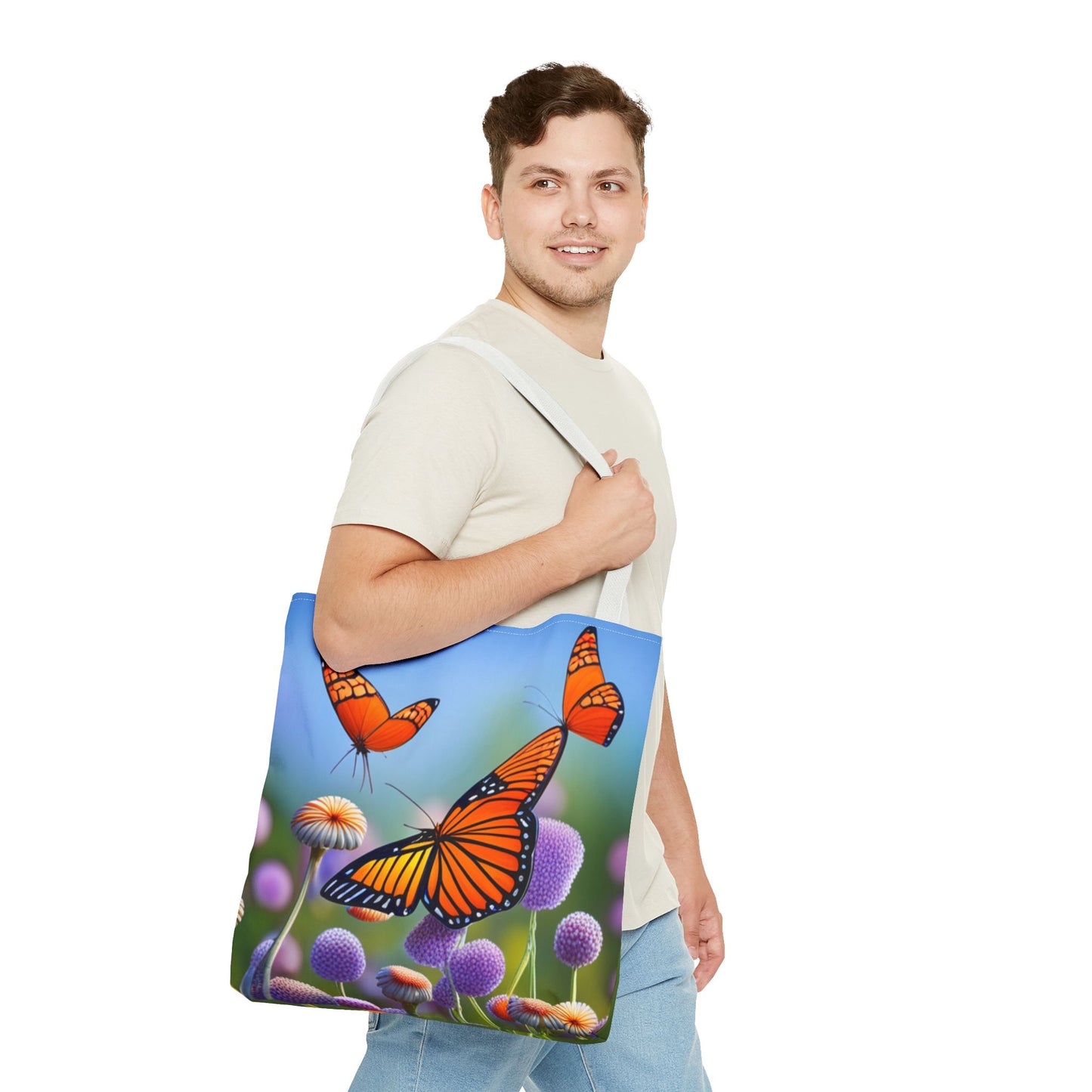 Tote Bag (AOP) (Butterflies)