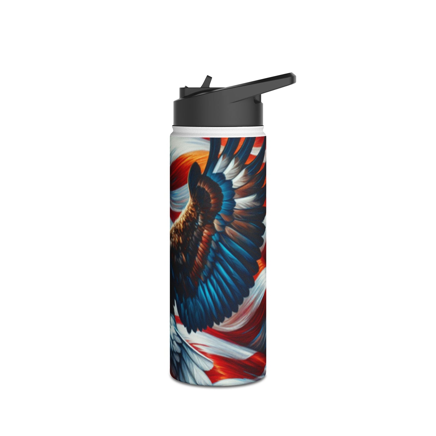 Stainless Steel Water Bottle, Standard Lid (Eagle)