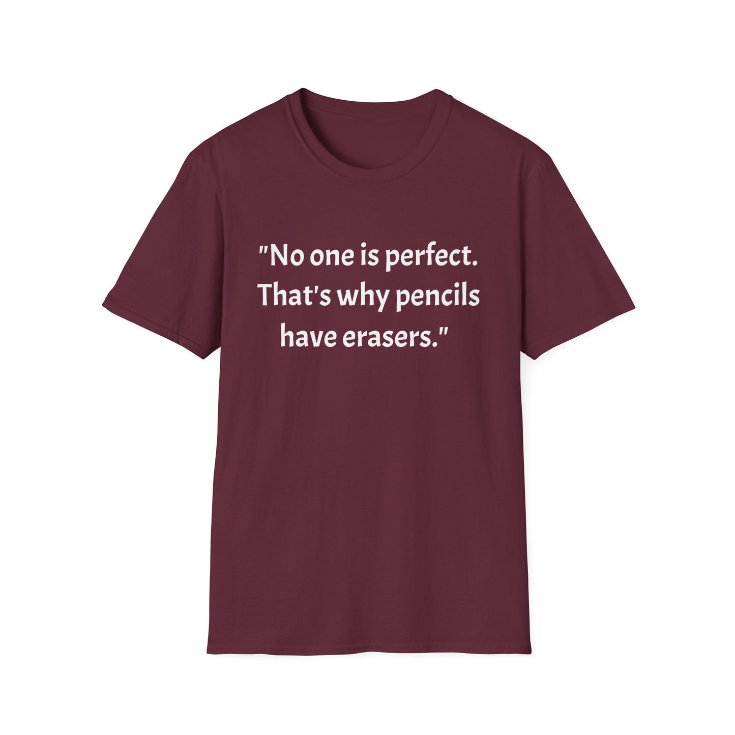 Unisex Softstyle T-Shirt (No one is perfect)
