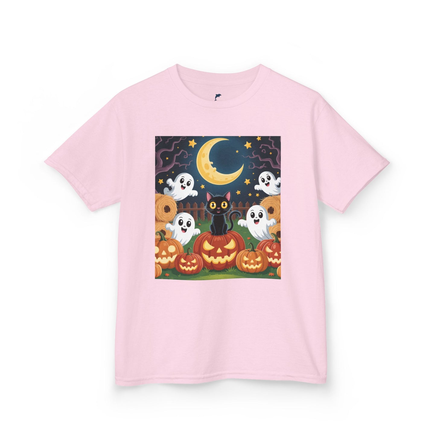 Halloween Cat & Pumpkins T-shirt for kids 🐱🎃👻🕸️