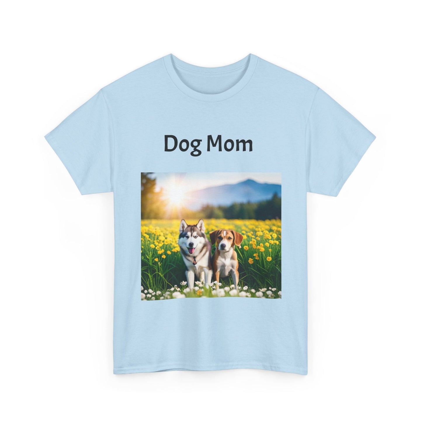 Unisex Heavy Cotton Tee (Dog Mom)