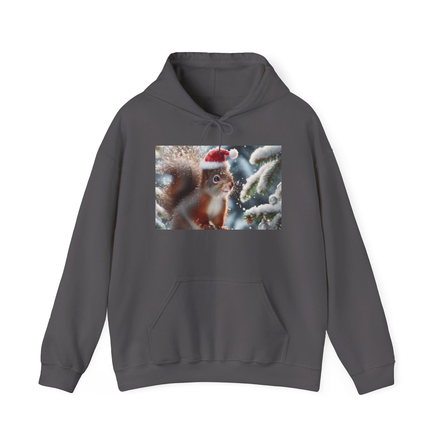 Unisex Heavy Blend™ Hooded Sweatshirt (Santa Squirrel)