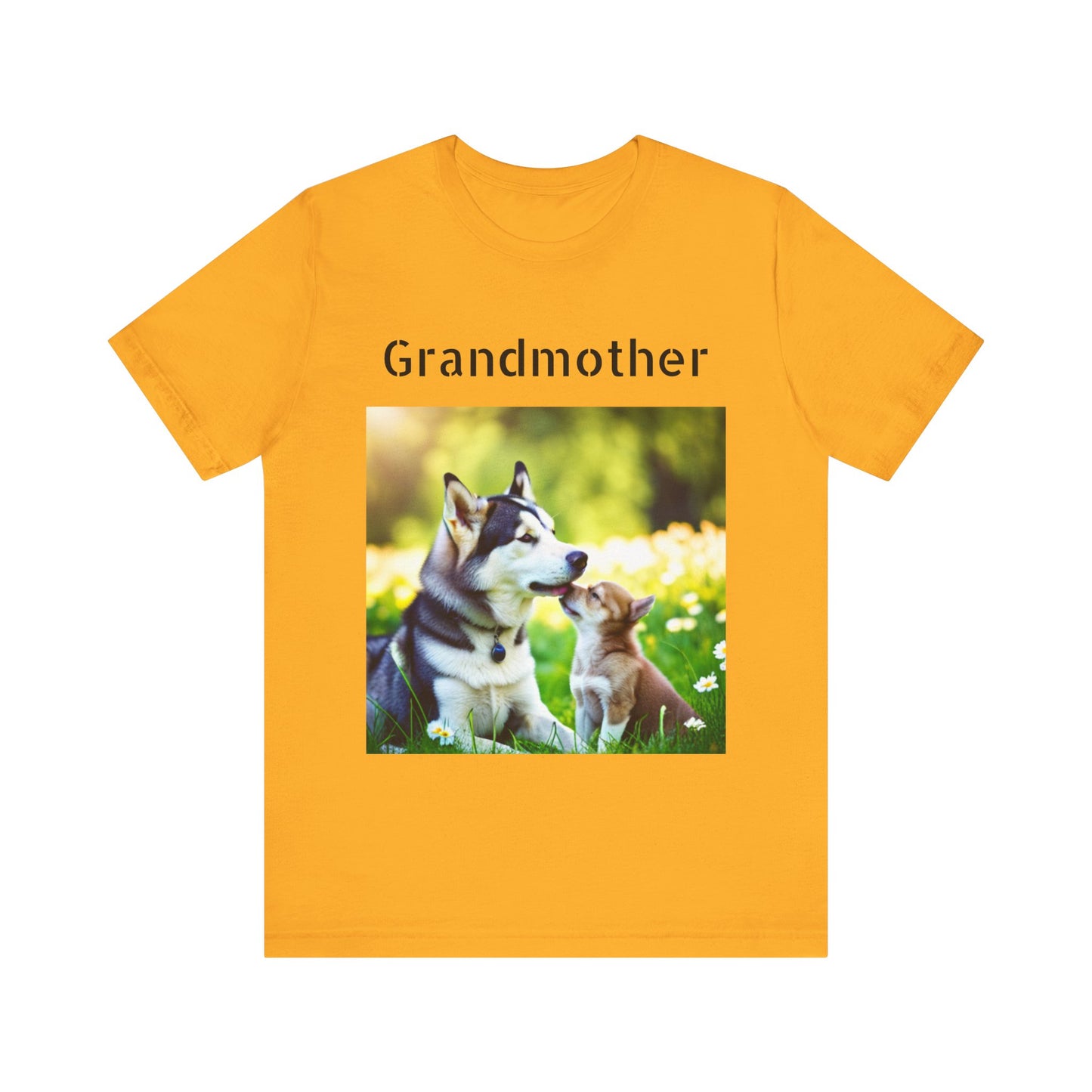Unisex Jersey Short Sleeve Tee (Grandmother Dog/pup)