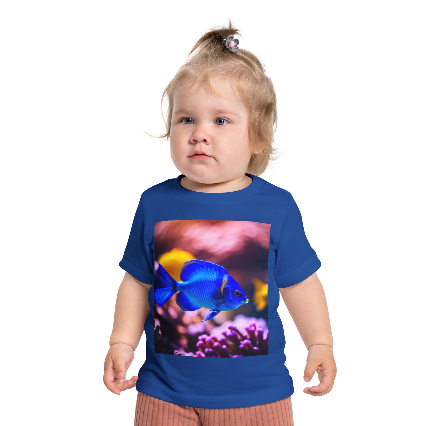 Baby Short Sleeve T-Shirt (Blue Fish)
