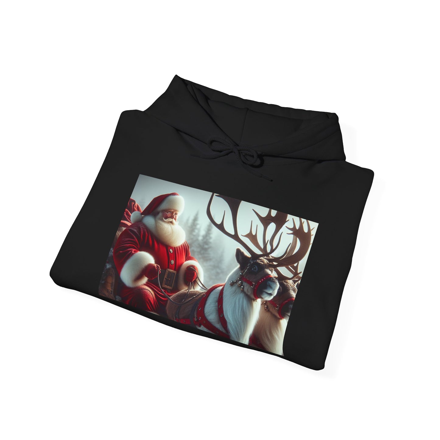 Unisex Heavy Blend™ Hooded Sweatshirt (Santa/Reindeer)