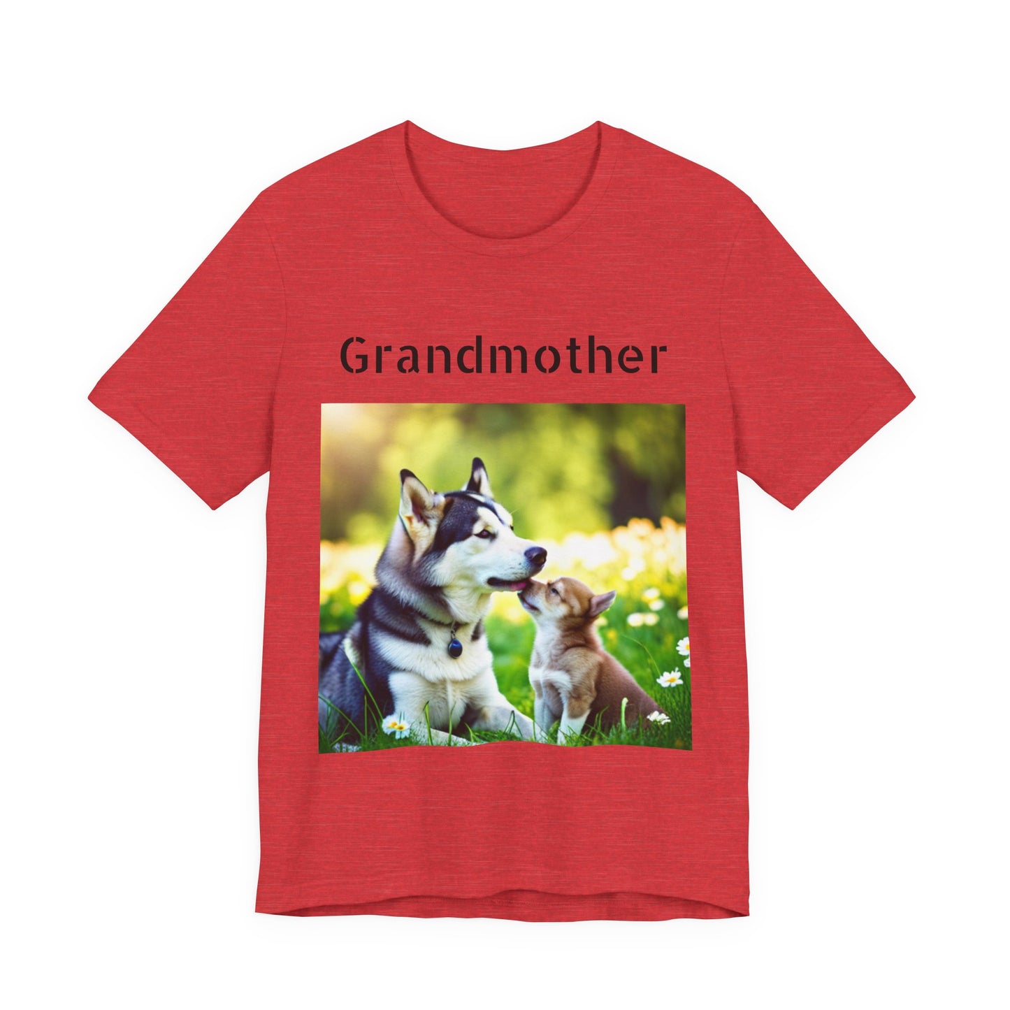 Unisex Jersey Short Sleeve Tee (Grandmother Dog/pup)