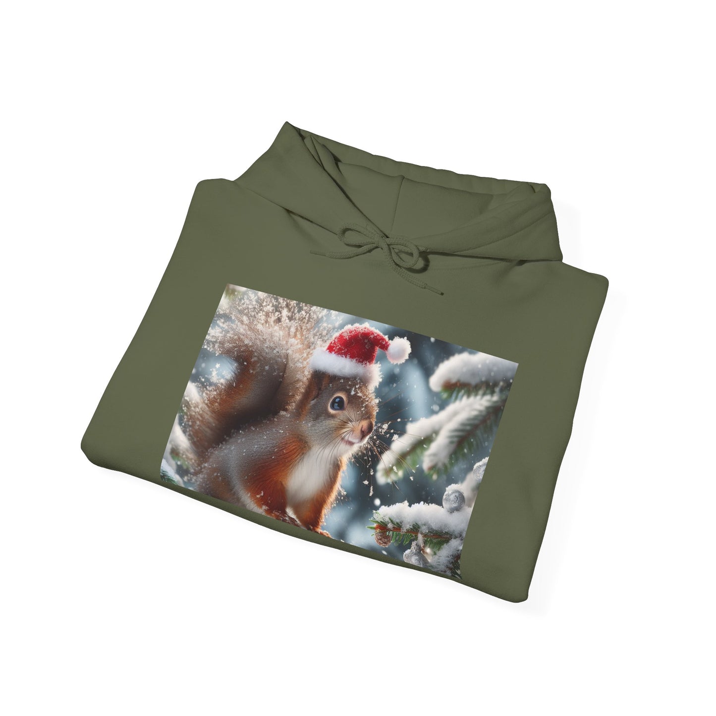 Unisex Heavy Blend™ Hooded Sweatshirt (Santa Squirrel)