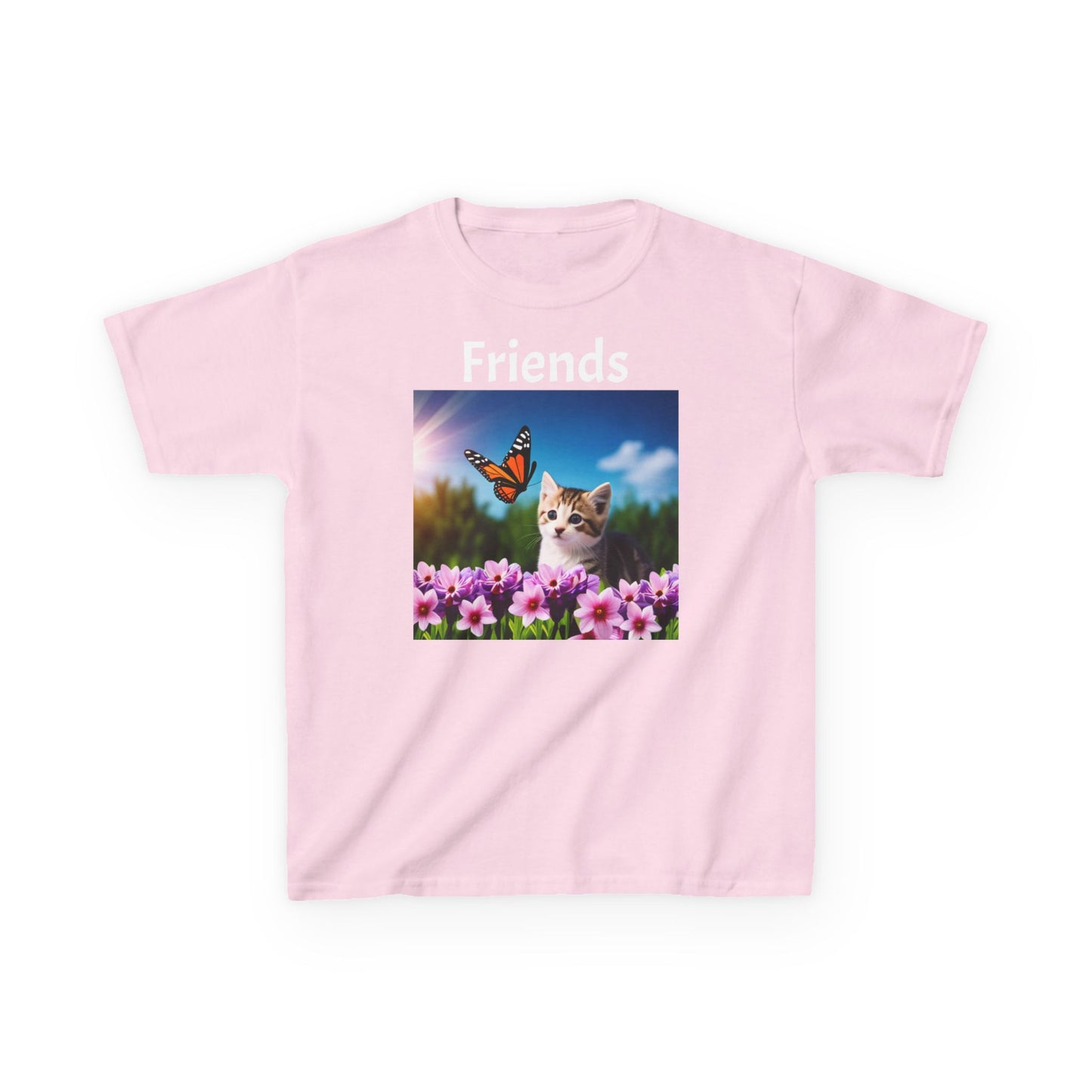 Kids Heavy Cotton™ Tee (Kitten/Friends)