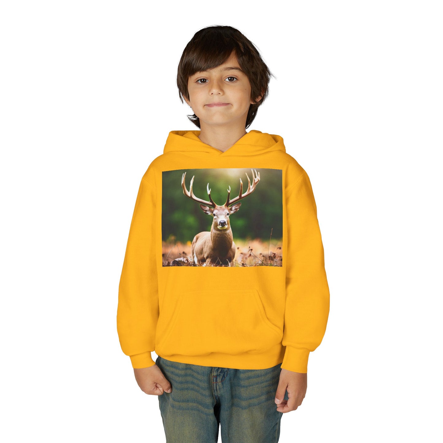 Youth Heavy Blend Hooded Sweatshirt (Deer)
