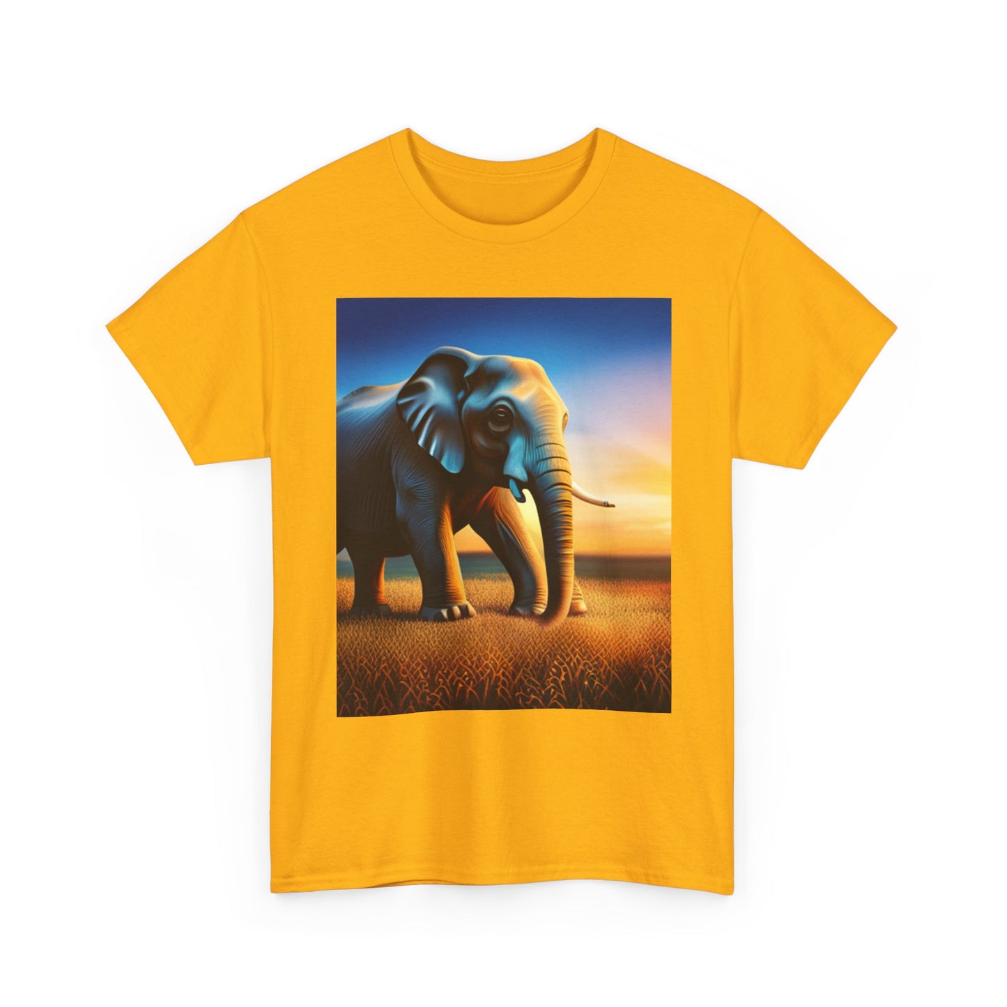 Unisex Heavy Cotton Tee (Elephant)