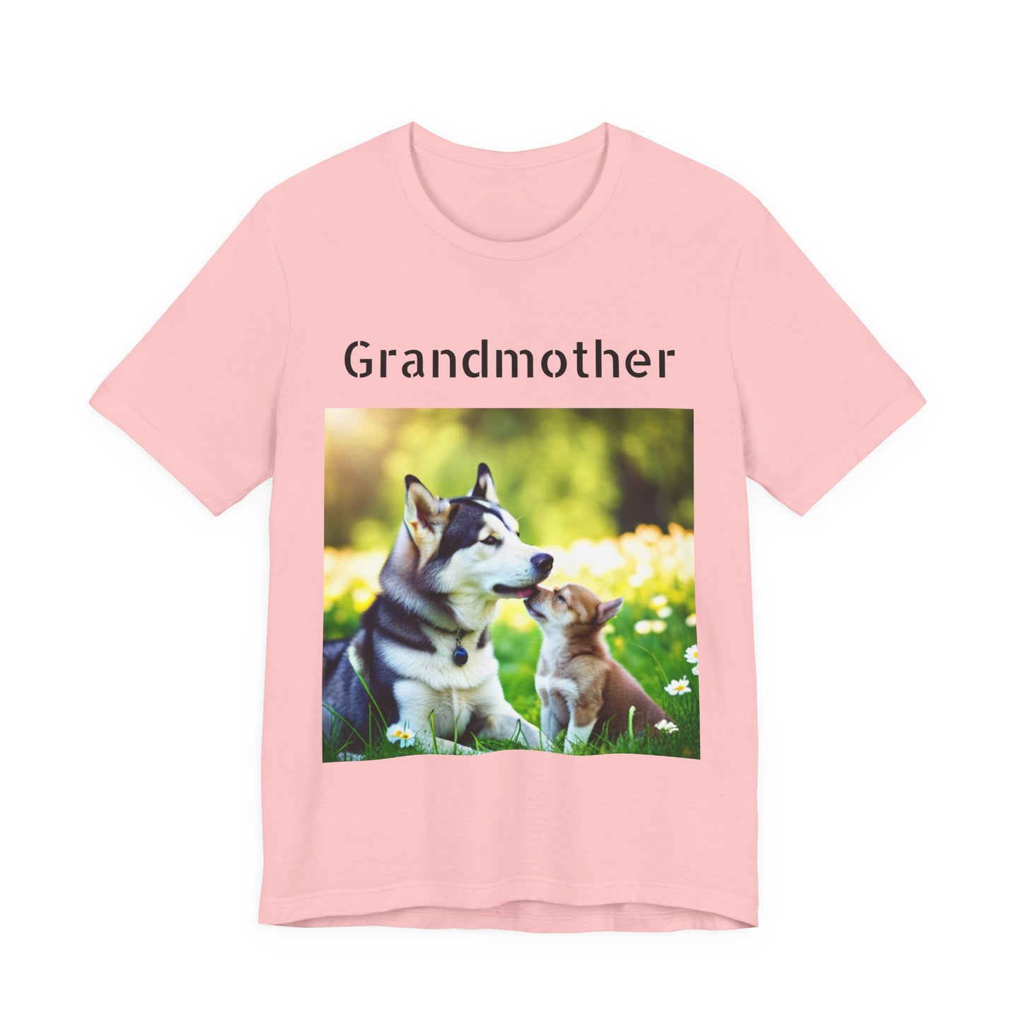 Unisex Jersey Short Sleeve Tee (Grandmother Dog/pup)