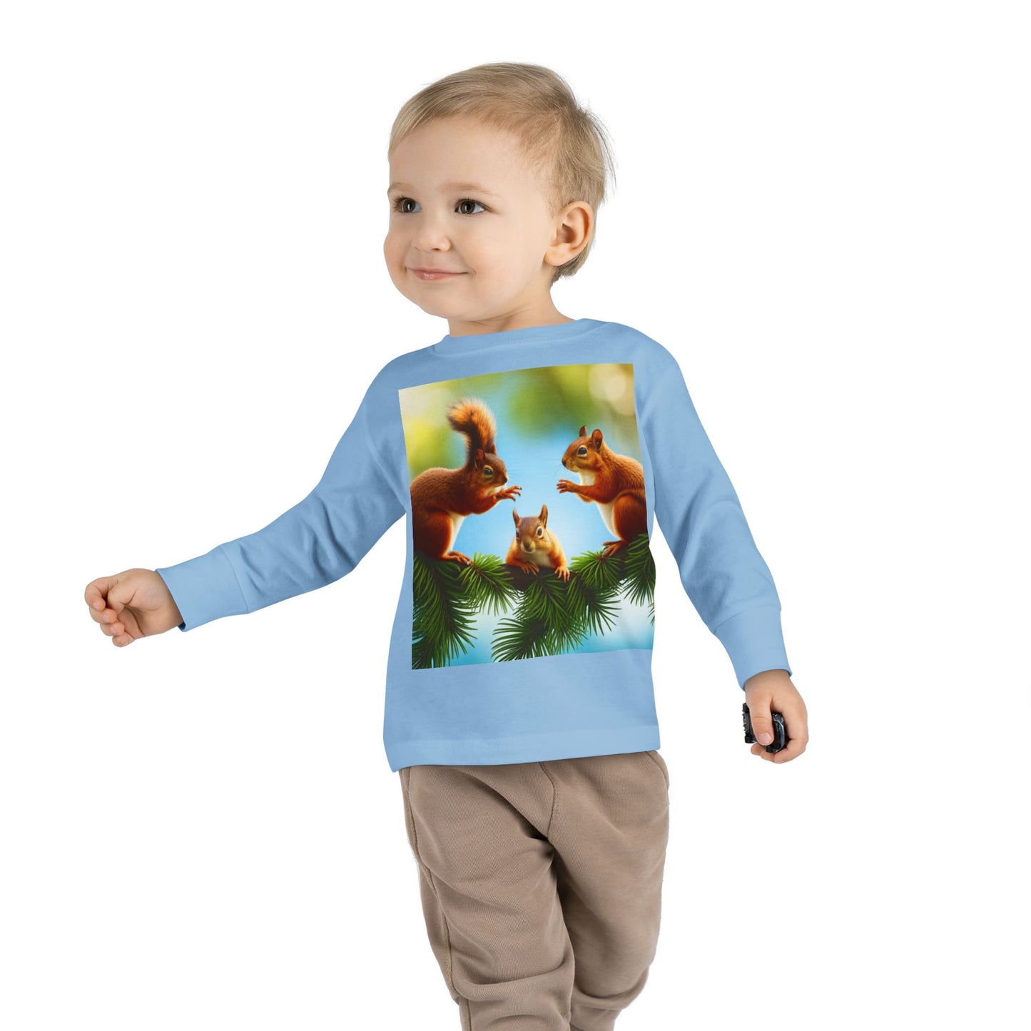 Toddler Long Sleeve Tee (Squirrels)