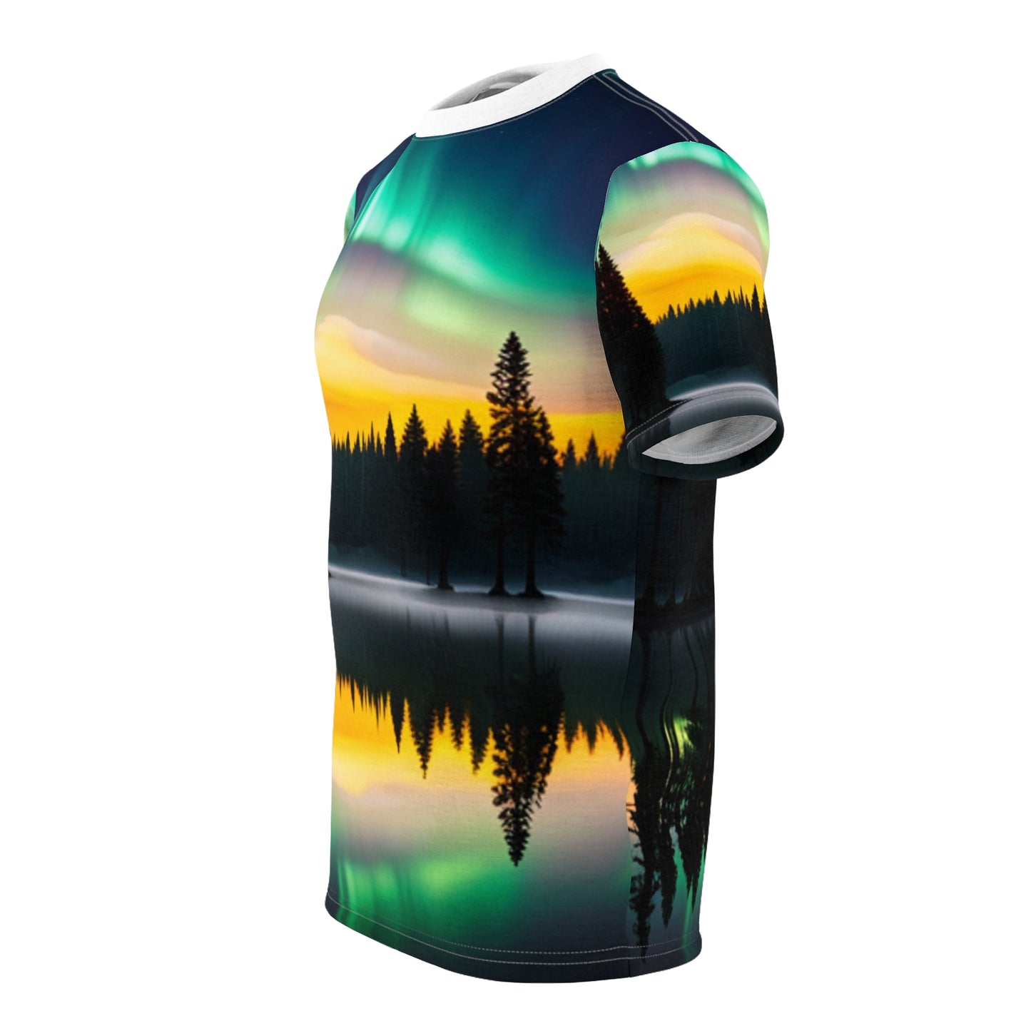 Unisex Cut & Sew Tee (AOP) (Northern Lights)