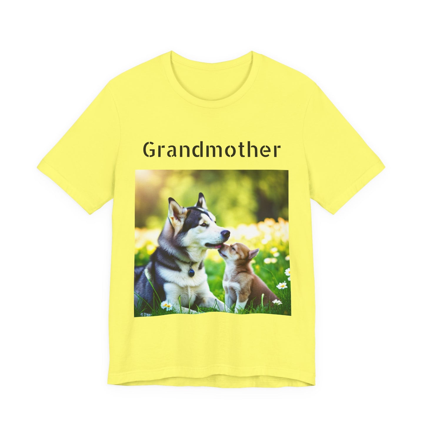 Unisex Jersey Short Sleeve Tee (Grandmother Dog/pup)