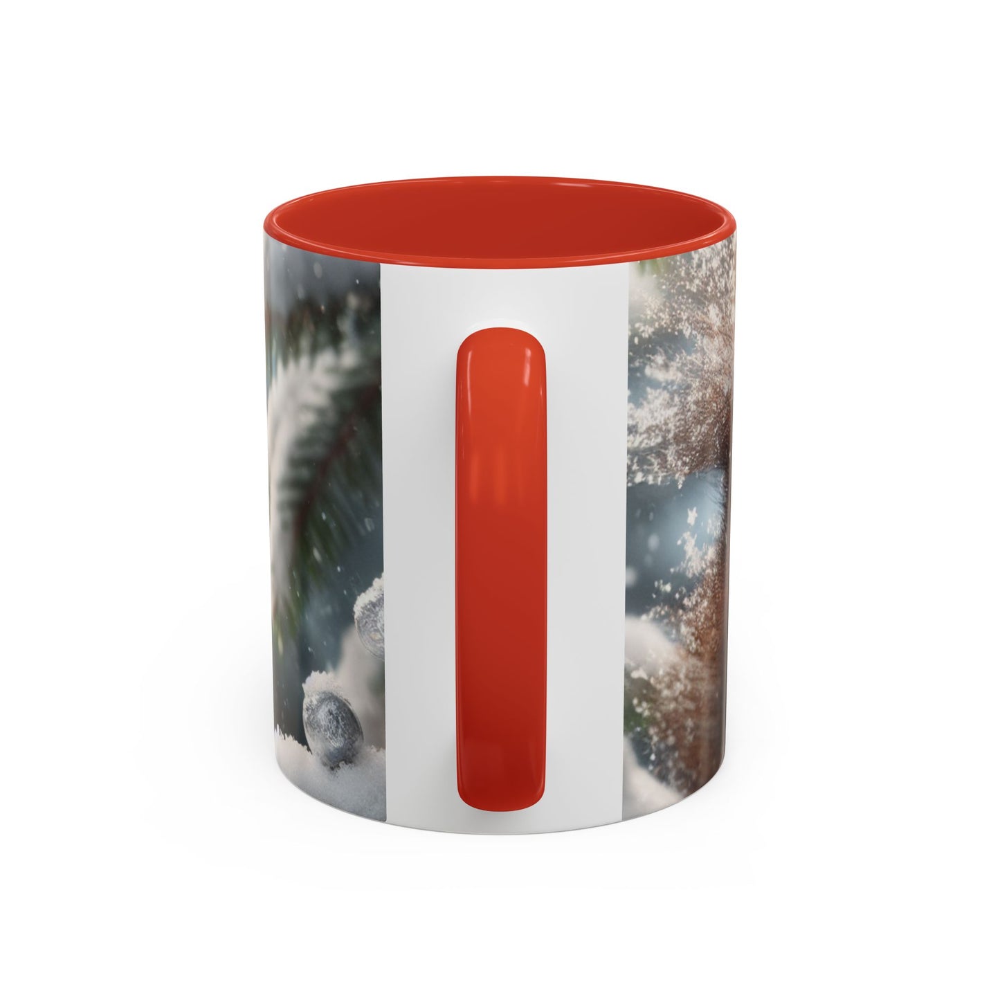 Accent Coffee Mug (11, 15oz) (Santa Squirrel)