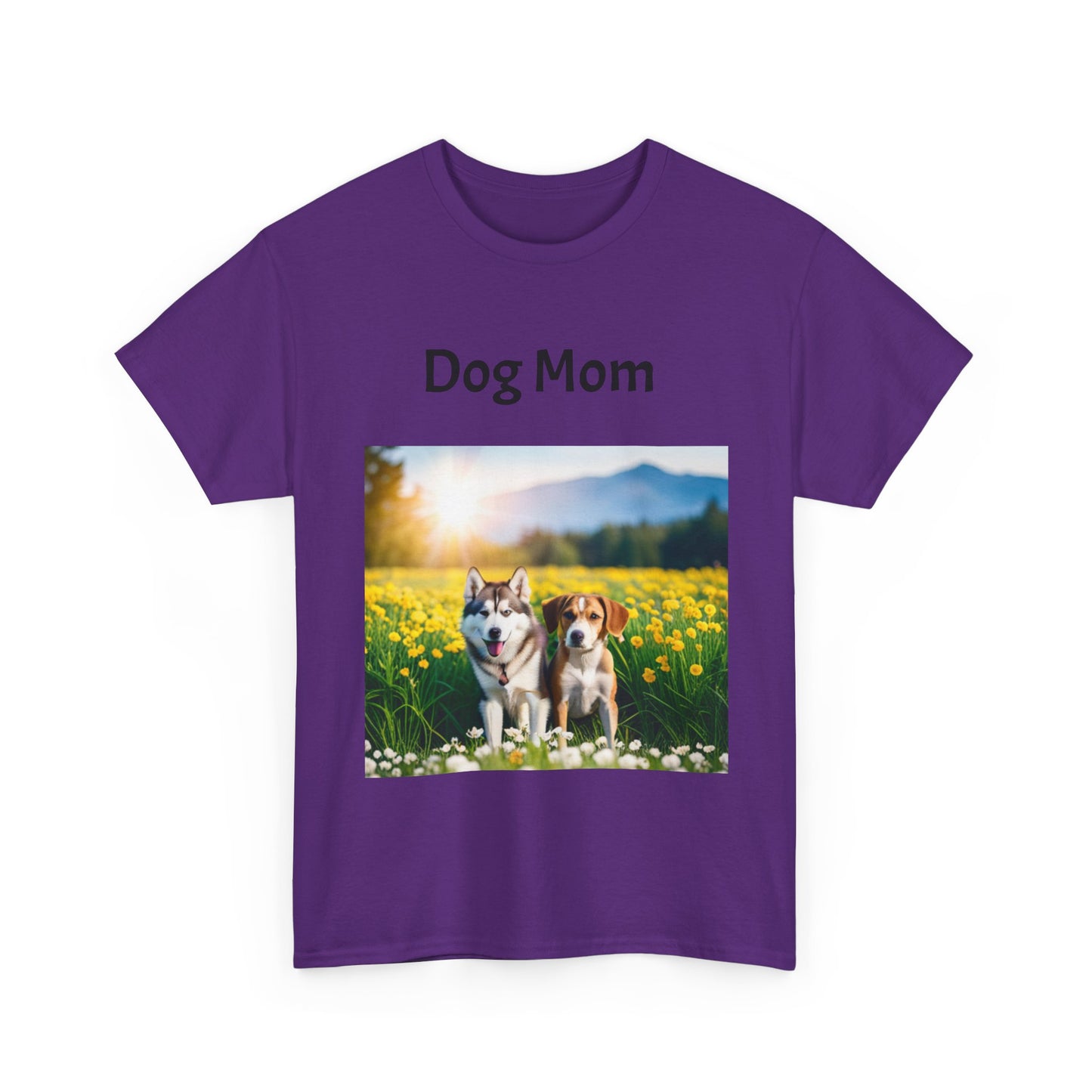 Unisex Heavy Cotton Tee (Dog Mom)