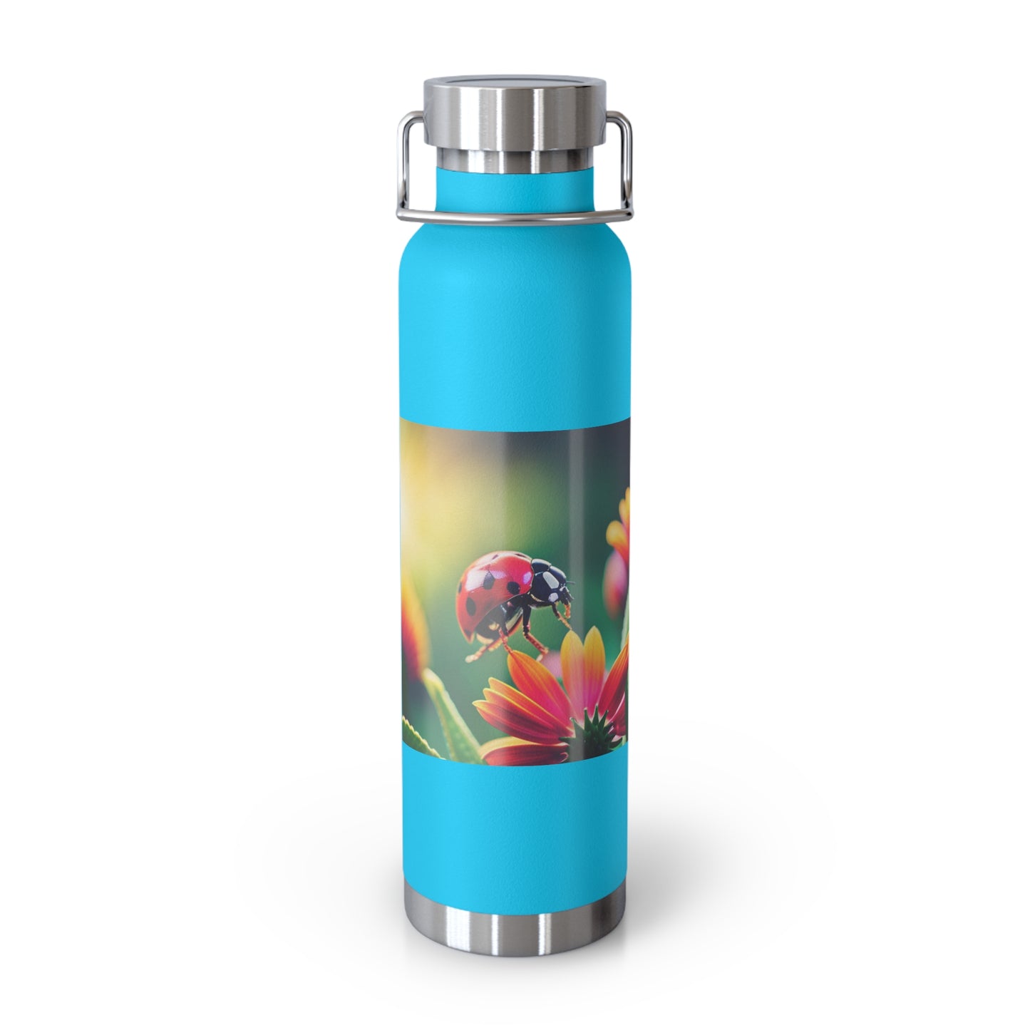 Copper Vacuum Insulated Bottle, 22oz (Lady Bug)