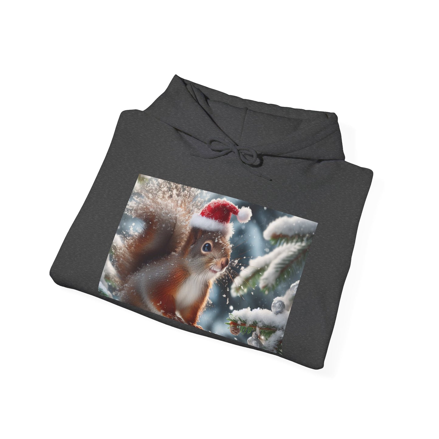 Unisex Heavy Blend™ Hooded Sweatshirt (Santa Squirrel)