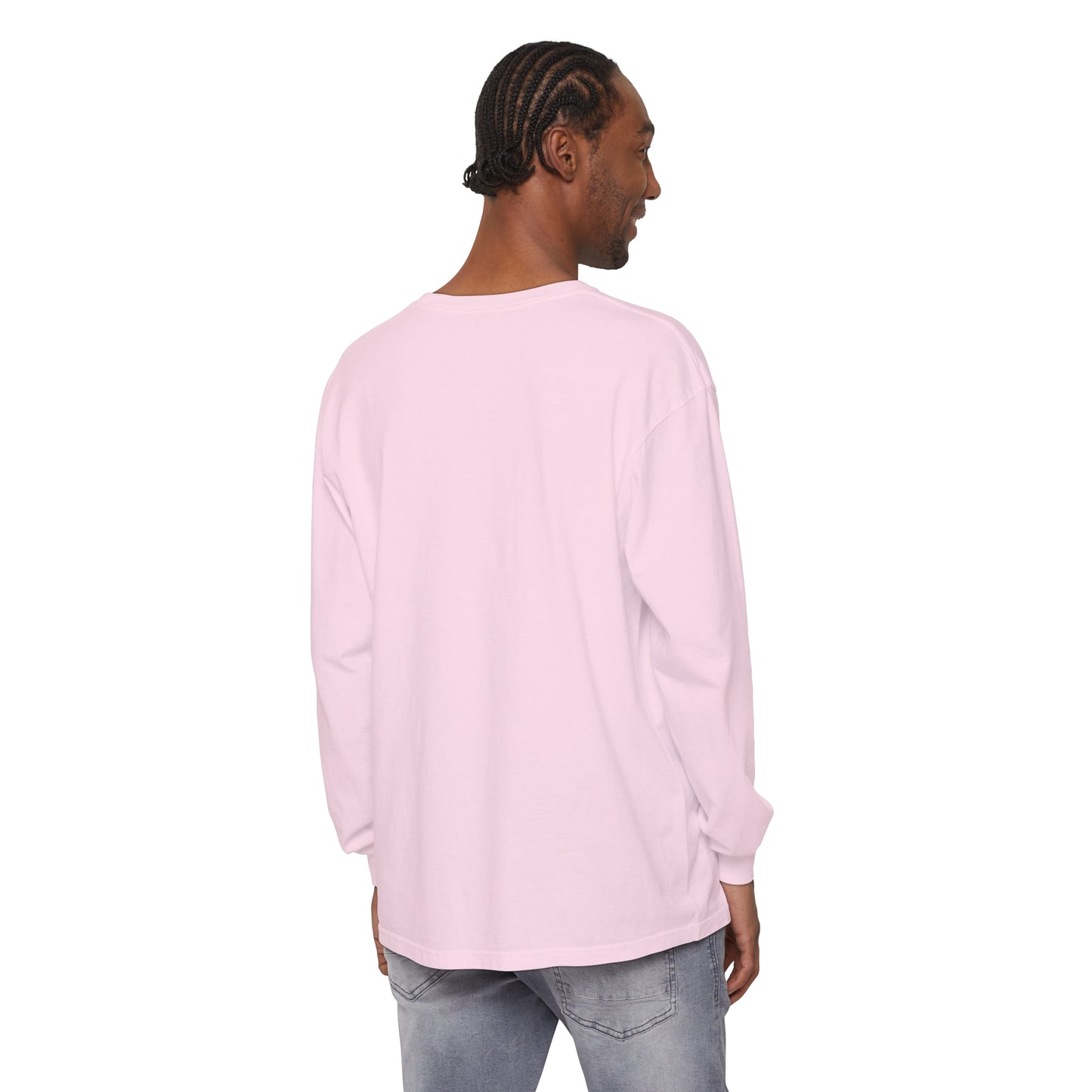 Unisex Garment-dyed Long Sleeve T-Shirt (Deer)