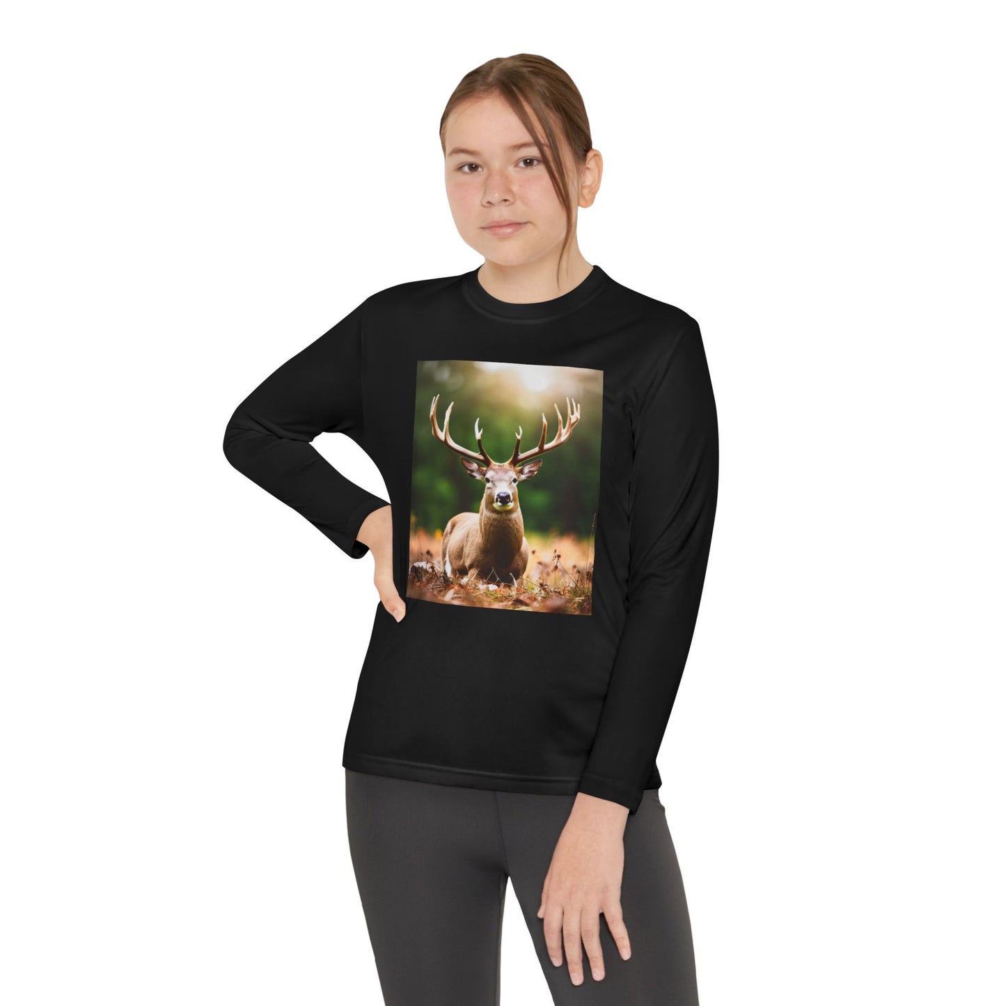 Youth Long Sleeve Competitor Tee (Deer)