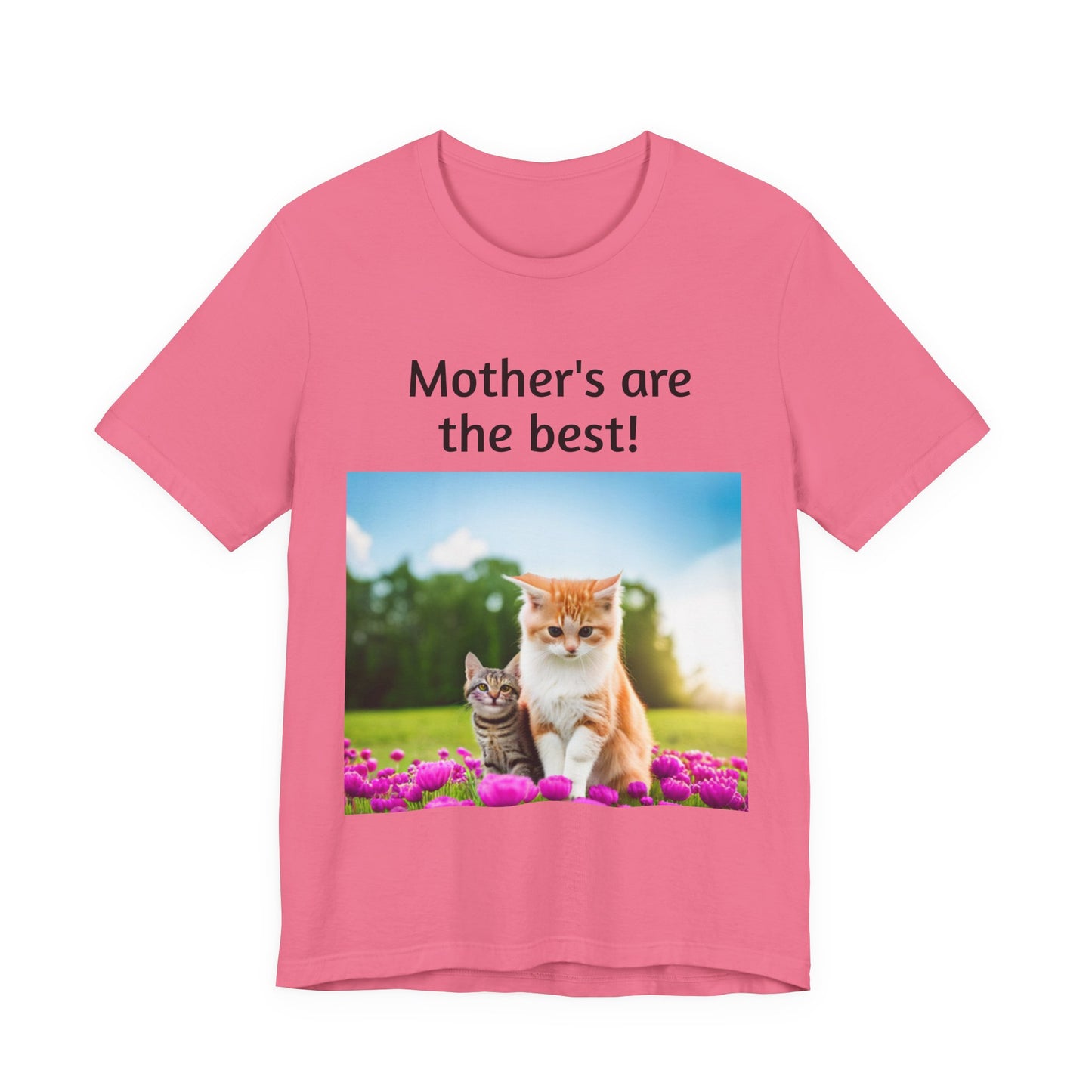 Unisex Jersey Short Sleeve Tee (Mother Cat/kitten)