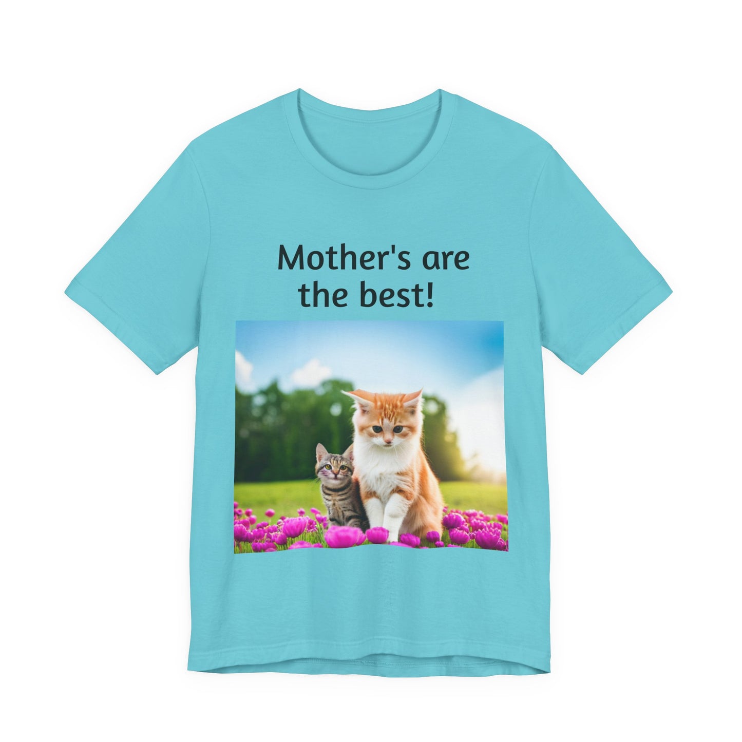 Unisex Jersey Short Sleeve Tee (Mother Cat/kitten)