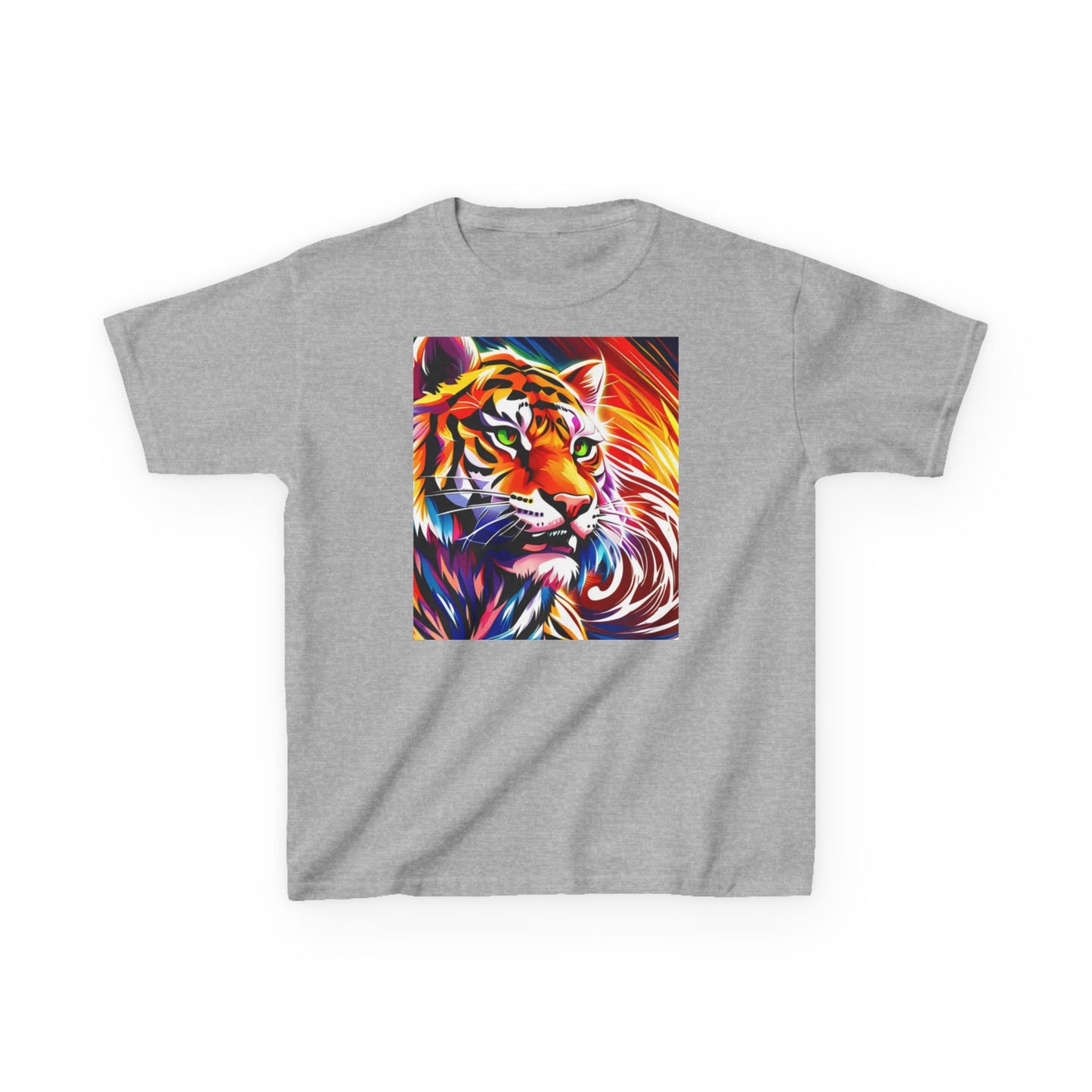 Kids Heavy Cotton™ Tee (Tiger Colorful)