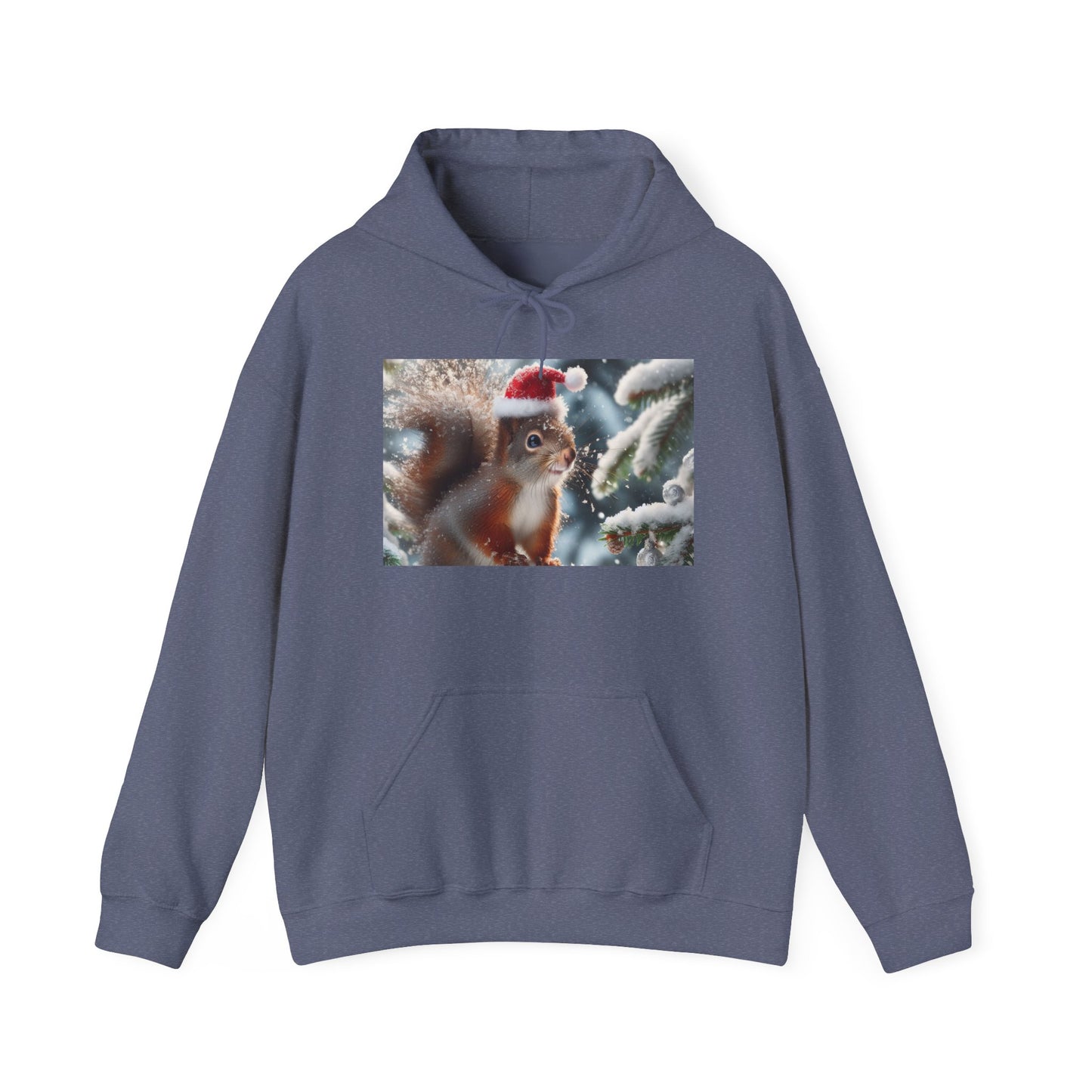 Unisex Heavy Blend™ Hooded Sweatshirt (Santa Squirrel)