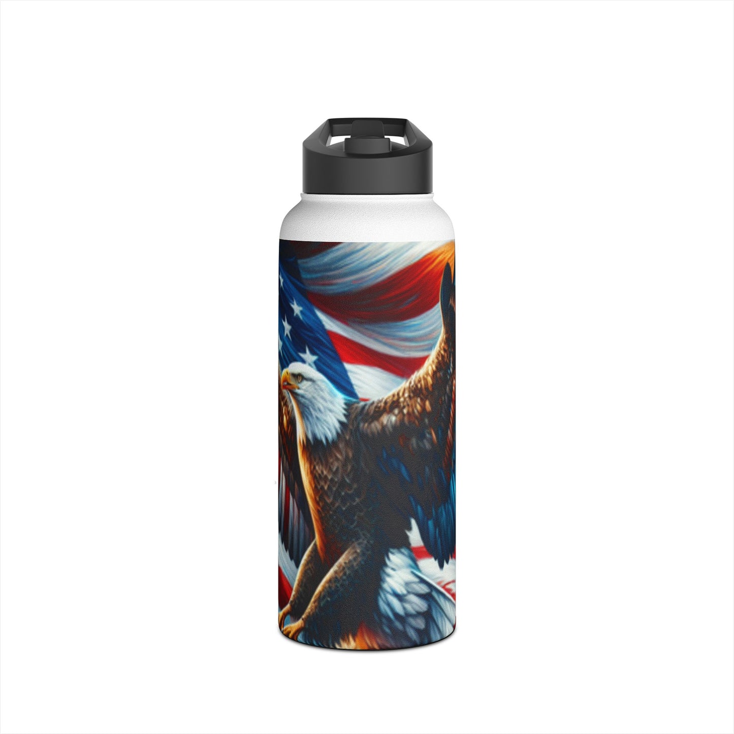 Stainless Steel Water Bottle, Standard Lid (Eagle)